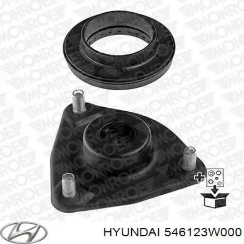 Do koszyka 546123W000 Hyundai/Kia Łożysko podporowe amortyzatora przedniego