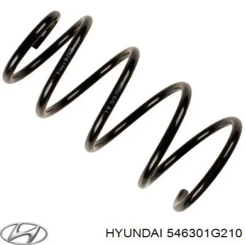 Sprężyna przednia Hyundai/Kia 546301G210 cena, od 60,13 USD