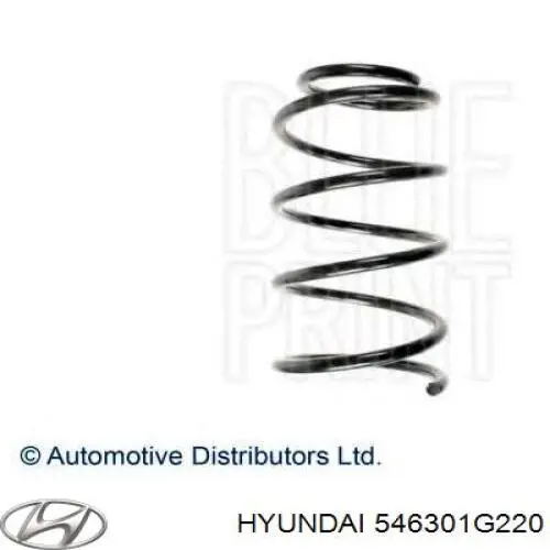 Sprężyna przednia 546301G110 Hyundai/Kia