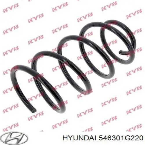 Sprężyna przednia Hyundai/Kia 546301G110 cena, od 25,15 USD