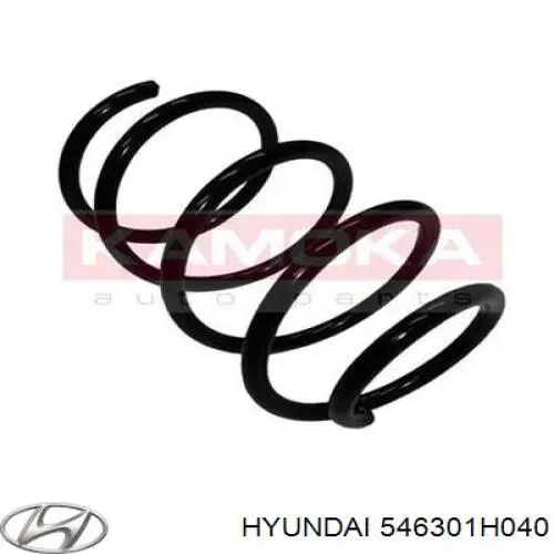 Do koszyka 546301H040 Hyundai/Kia Sprężyna przednia