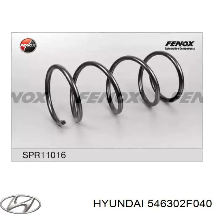 Sprężyna przednia Hyundai/Kia 546302F040 cena, od 84,39 USD