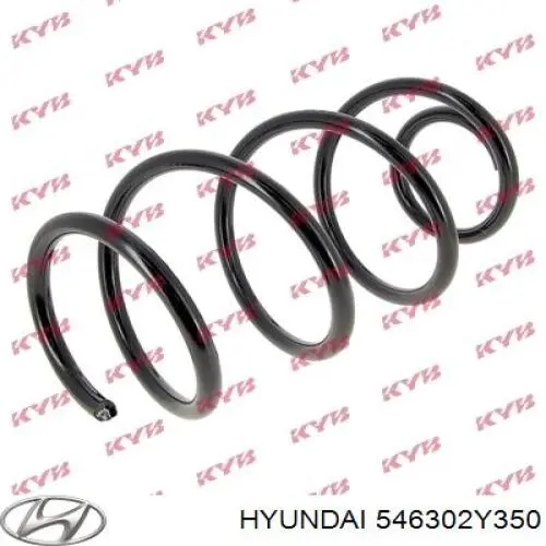 Sprężyna przednia Hyundai/Kia 546302Y350 cena, od 34,26 USD