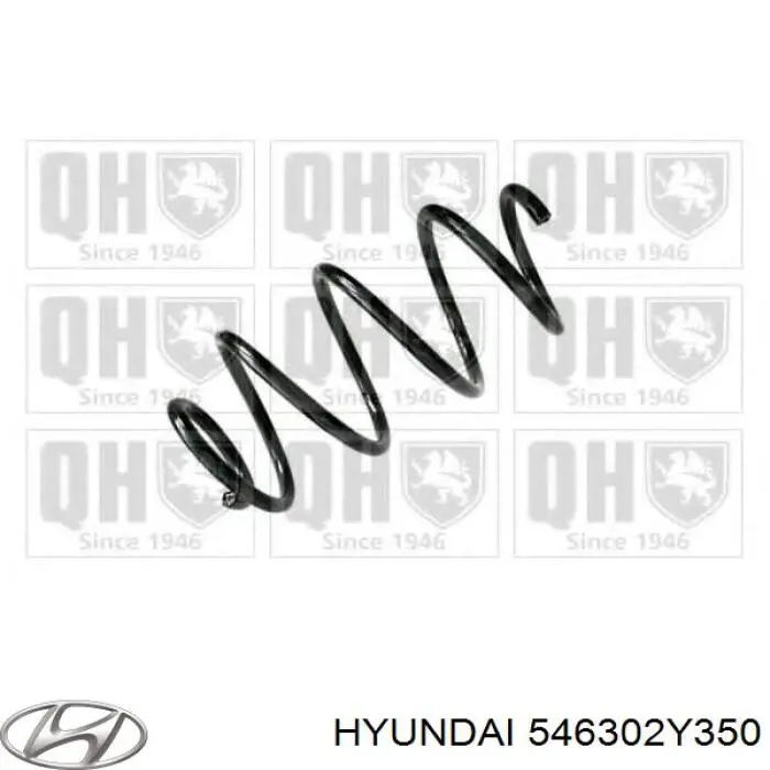 Do koszyka 546302Y350 Hyundai/Kia Sprężyna przednia