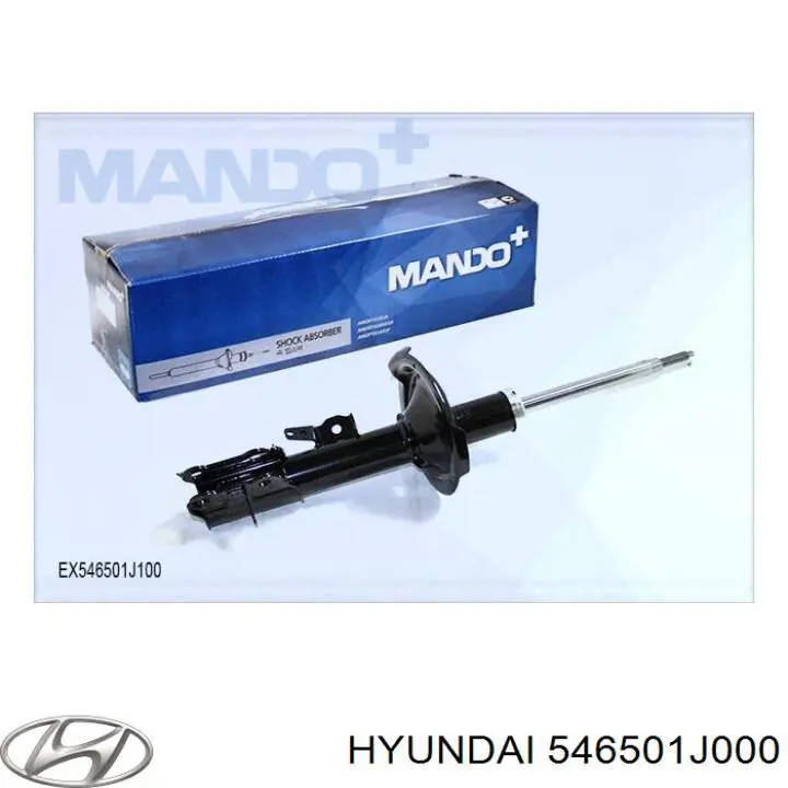 Do koszyka 546501J000 Hyundai/Kia Amortyzator przedni lewy