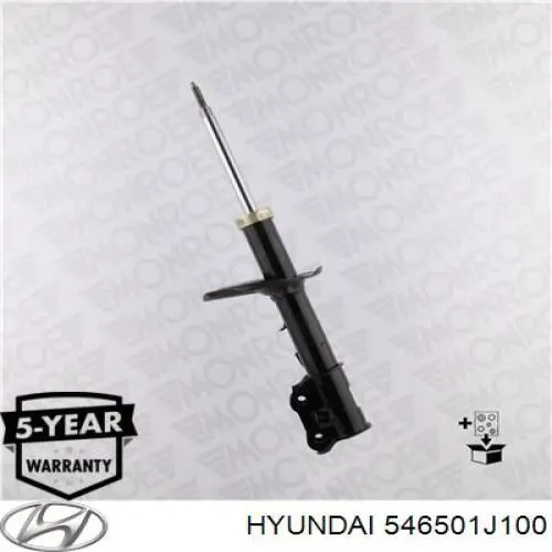 Amortyzator przedni lewy Hyundai/Kia 546501J100 cena, od 51,52 USD