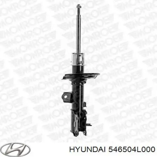 Do koszyka 546504L000 Hyundai/Kia Amortyzator przedni lewy