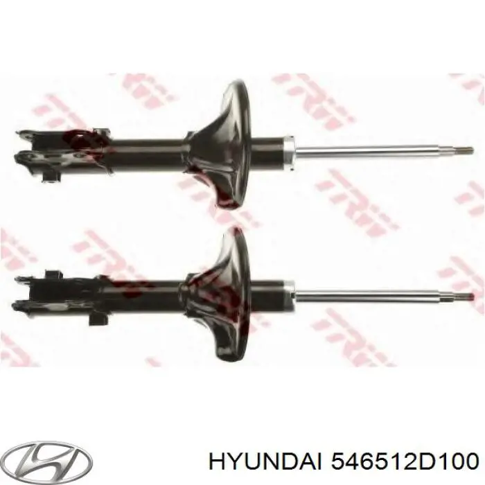 Do koszyka 546512D100 Hyundai/Kia Amortyzator przedni lewy