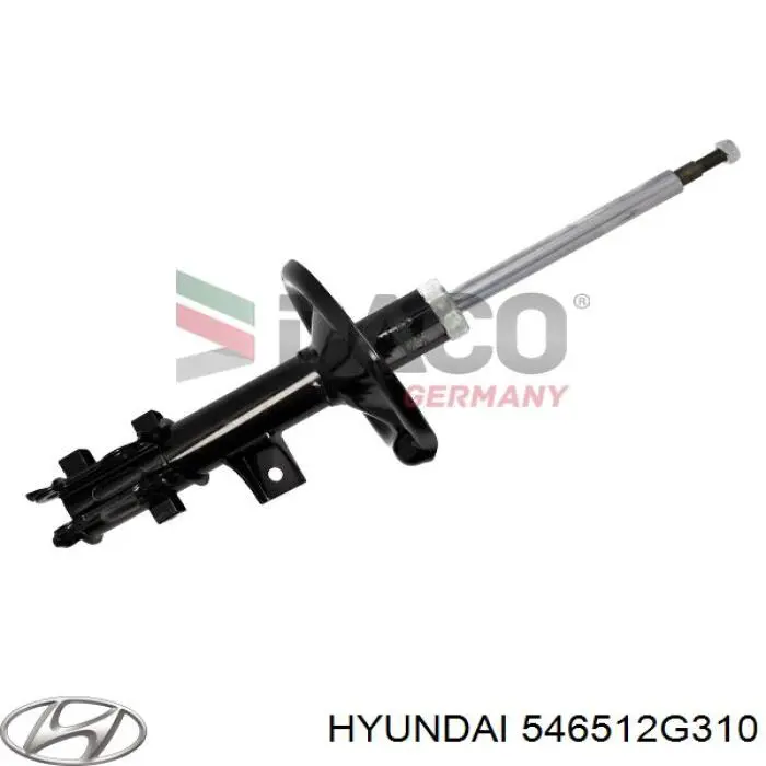 Do koszyka 546512G310 Hyundai/Kia Amortyzator przedni lewy