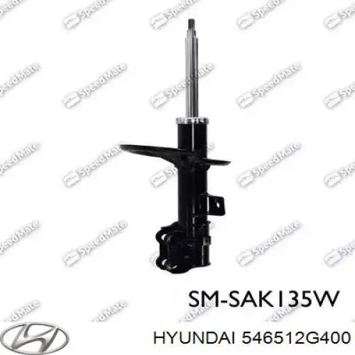 Do koszyka 546512G400 Hyundai/Kia Amortyzator przedni lewy