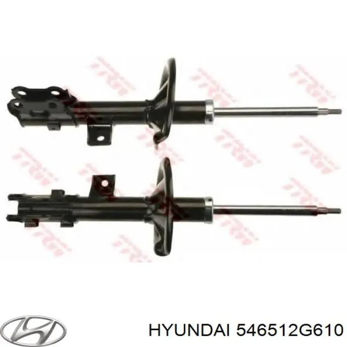 Do koszyka 546512G610 Hyundai/Kia Amortyzator przedni lewy