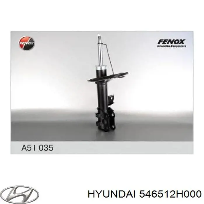 Amortyzator przedni lewy Hyundai/Kia 546512H000