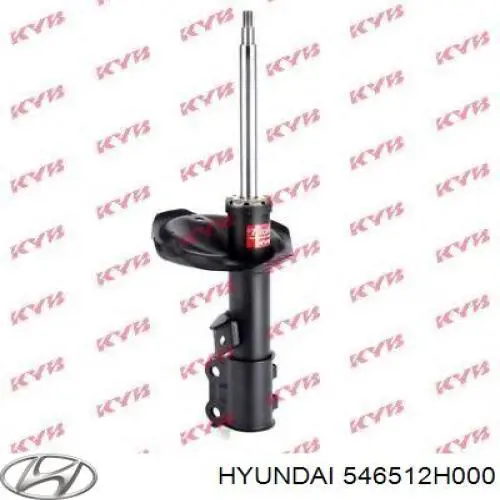 Do koszyka 546512H000 Hyundai/Kia Amortyzator przedni lewy