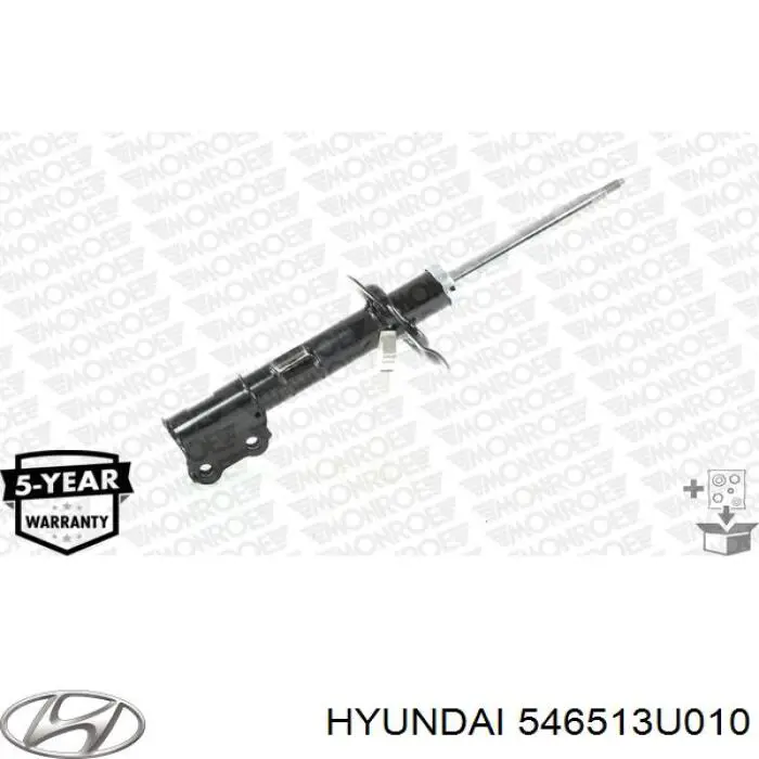 Do koszyka 546513U010 Hyundai/Kia Amortyzator przedni lewy