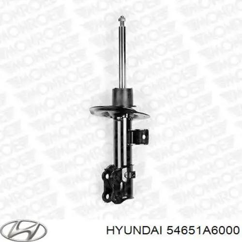 54651A6000 Hyundai/Kia Amortyzator przedni lewy