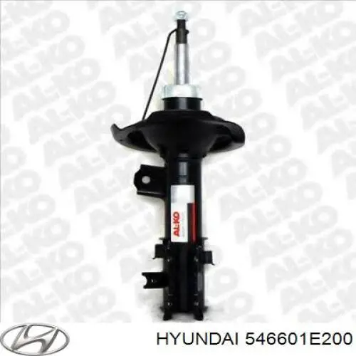 Do koszyka 546601E200 Hyundai/Kia Amortyzator przedni prawy