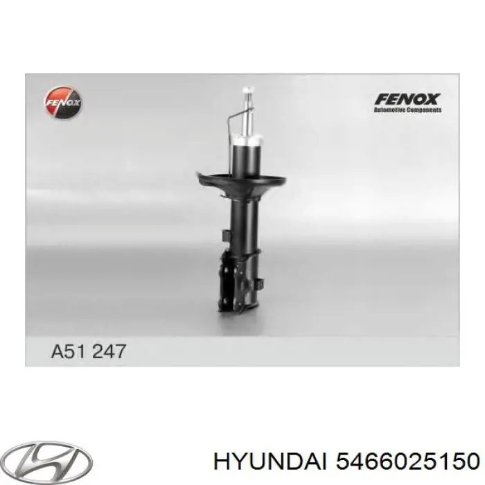 Amortyzator przedni prawy Hyundai/Kia 5466025150 cena, od 42,58 USD