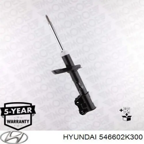 Do koszyka 546602K300 Hyundai/Kia Amortyzator przedni prawy