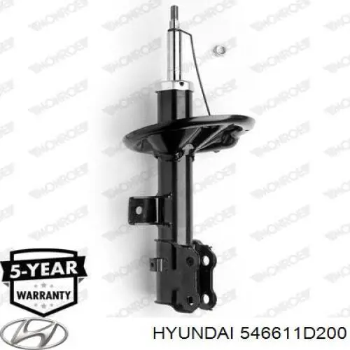 Do koszyka 546611D200 Hyundai/Kia Amortyzator przedni prawy