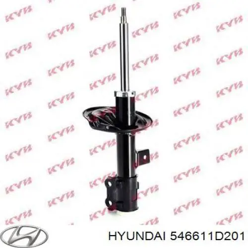Do koszyka 546611D201 Hyundai/Kia Amortyzator przedni prawy