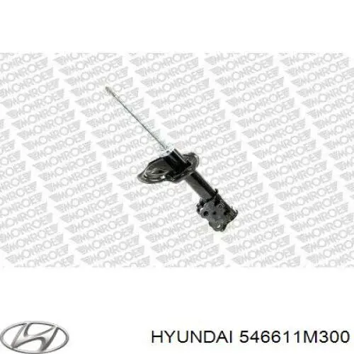 546611M300 Hyundai/Kia Amortyzator przedni prawy