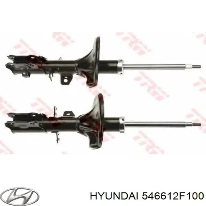 Do koszyka 546612F100 Hyundai/Kia Amortyzator przedni prawy