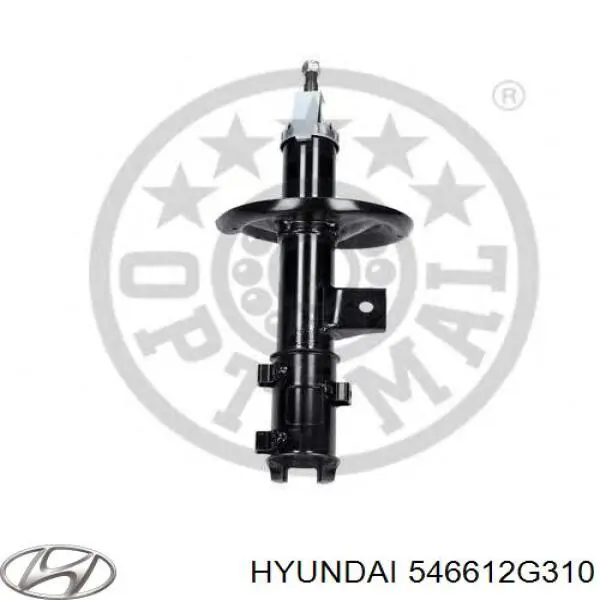 Do koszyka 546612G310 Hyundai/Kia Amortyzator przedni prawy