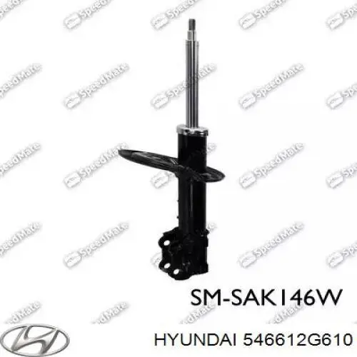 Do koszyka 546612G610 Hyundai/Kia Amortyzator przedni prawy