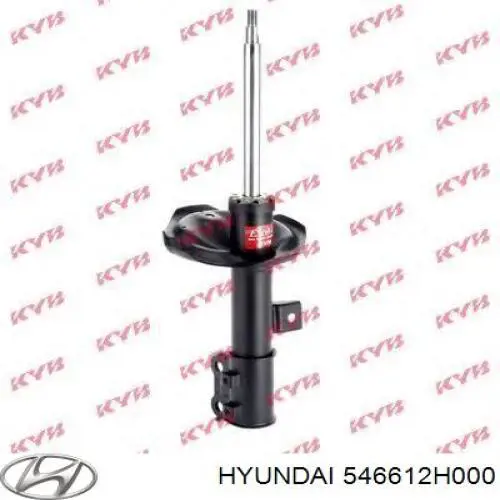 Do koszyka 546612H000 Hyundai/Kia Amortyzator przedni prawy