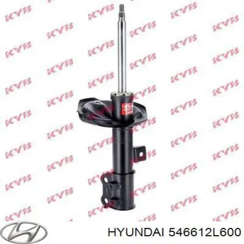 Amortyzator przedni prawy Hyundai/Kia 546612L600 cena, od 70,56 USD
