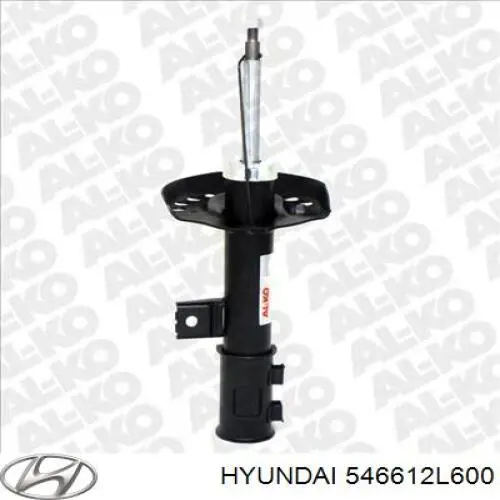 Do koszyka 546612L600 Hyundai/Kia Amortyzator przedni prawy