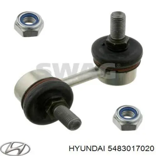Łącznik stabilizatora przedniego prawy Hyundai/Kia 5483017020 cena, od 13,18 USD