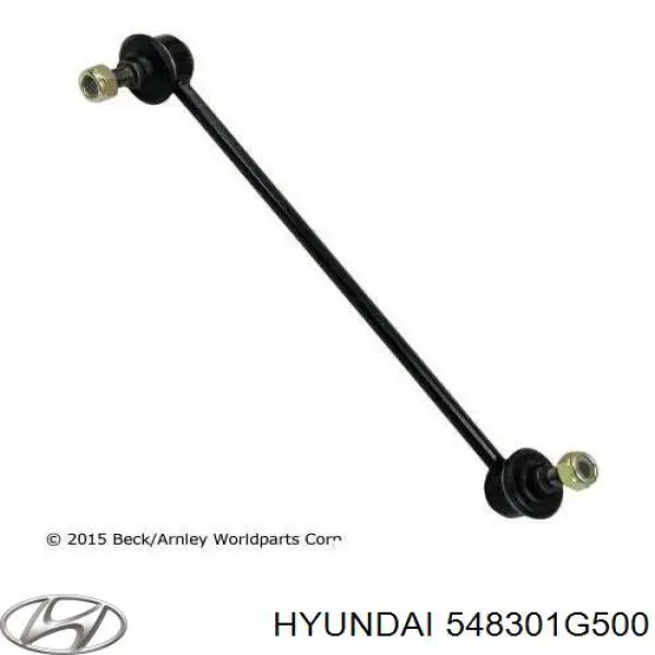 Do koszyka 548301G500 Hyundai/Kia Łącznik stabilizatora przedniego lewy