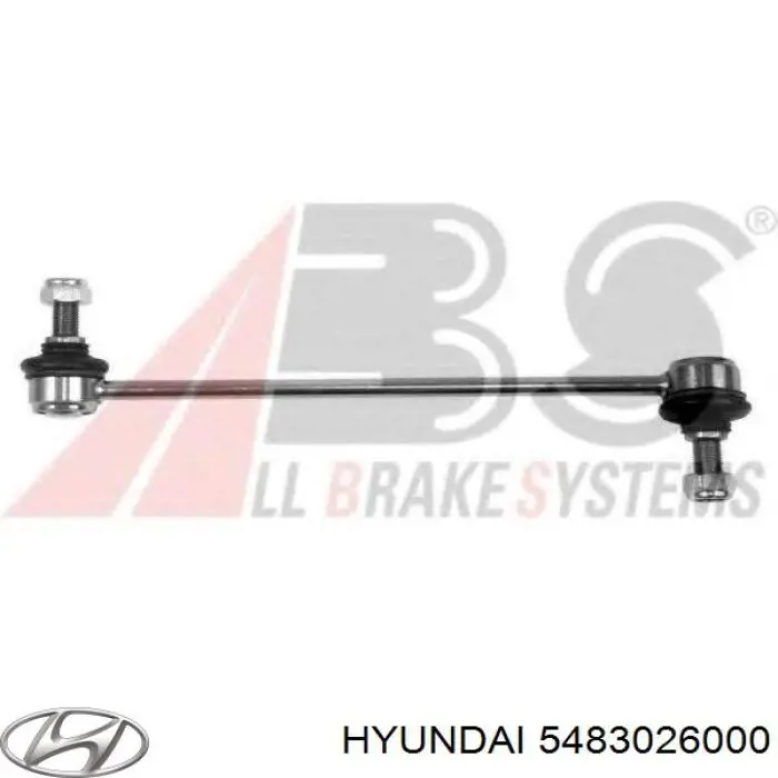 Łącznik stabilizatora przedniego lewy Hyundai/Kia 5483026000 cena, od 16,07 USD