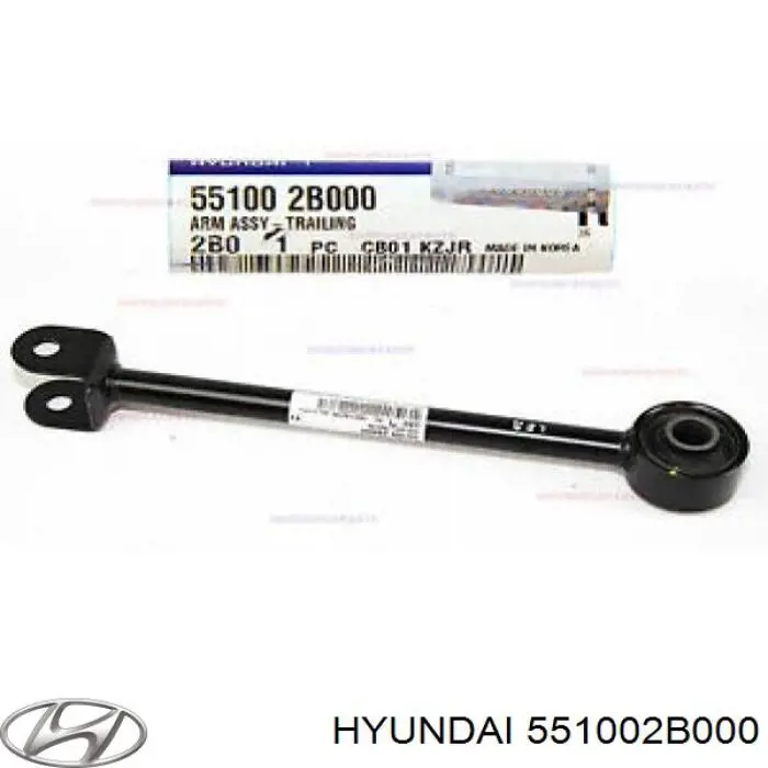 Do koszyka 551002B000 Hyundai/Kia Drążek podłużny zawieszenia tylnego