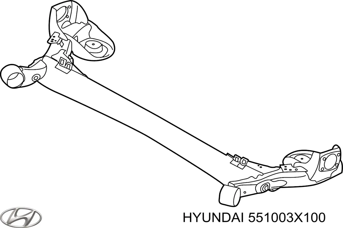 Korpus osi tylnej Hyundai/Kia 551003X100 cena, od 532,90 USD
