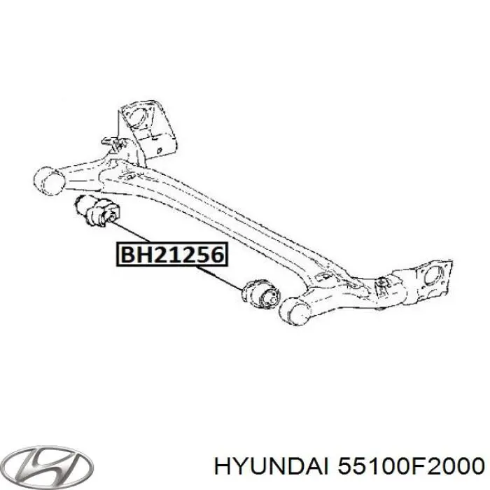 55100F2000 Hyundai/Kia Korpus osi tylnej
