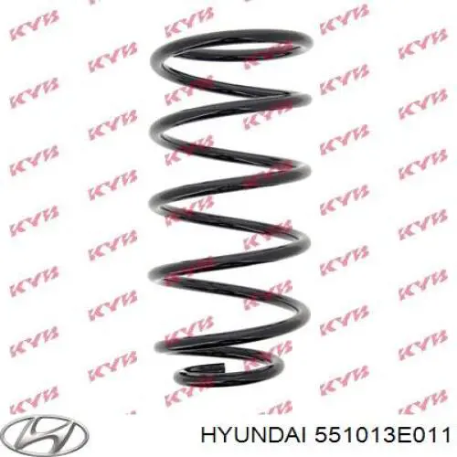 Sprężyna tylna Hyundai/Kia 551013E011 cena, od 36,98 USD