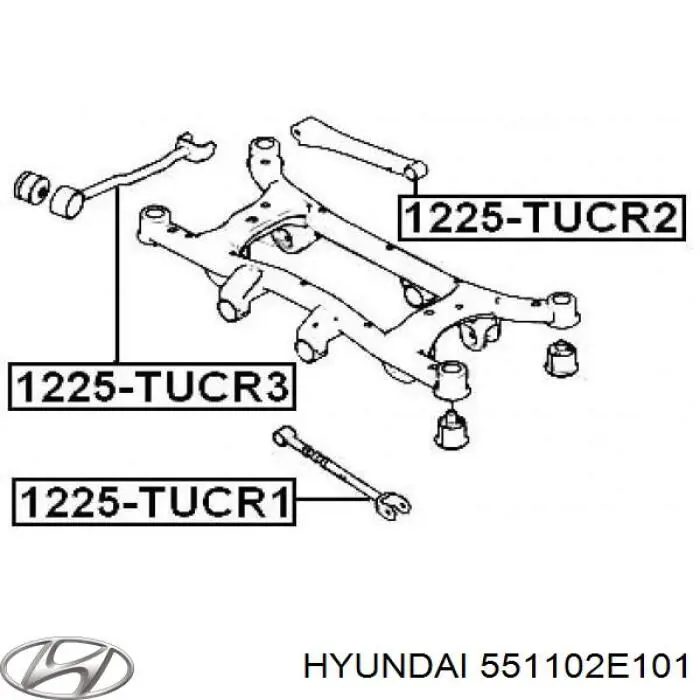 Drążek podłużny zawieszenia tylnego Hyundai/Kia 551102E101 cena, od 44,48 USD