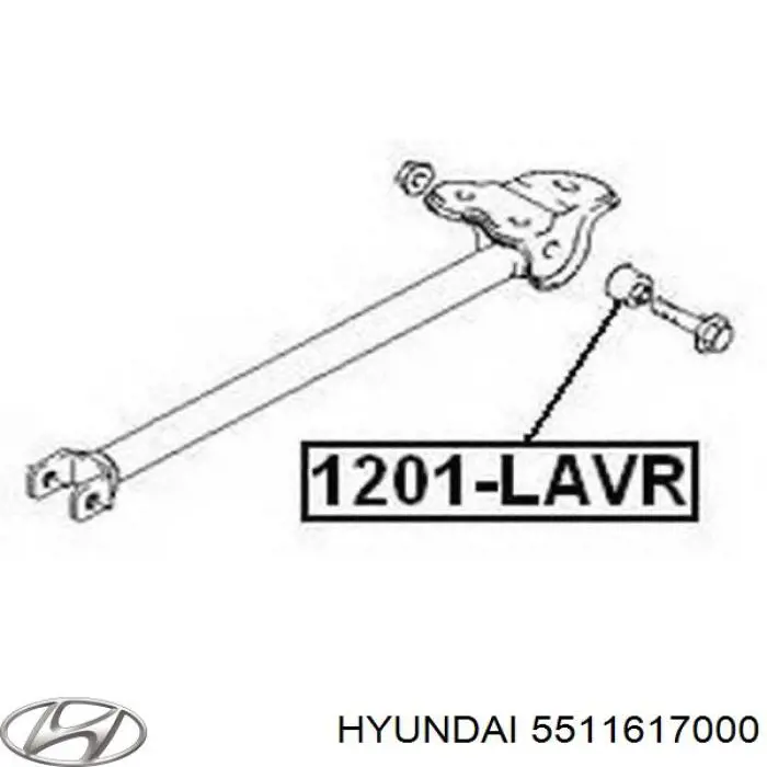 Silentblock wahacza tylnego podłużnego Hyundai/Kia 5511617000 cena, od 15,75 USD