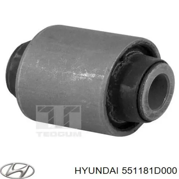 Do koszyka 551181D000 Hyundai/Kia Silentblock tylnego wahacza poprzecznego