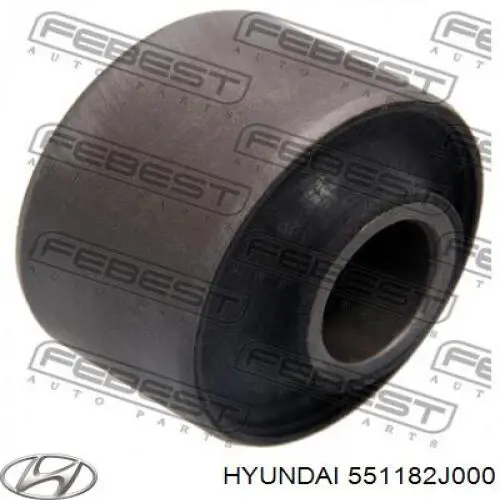 Do koszyka 551182J000 Hyundai/Kia Silentblock tylnego wahacza podłużnego tyłny