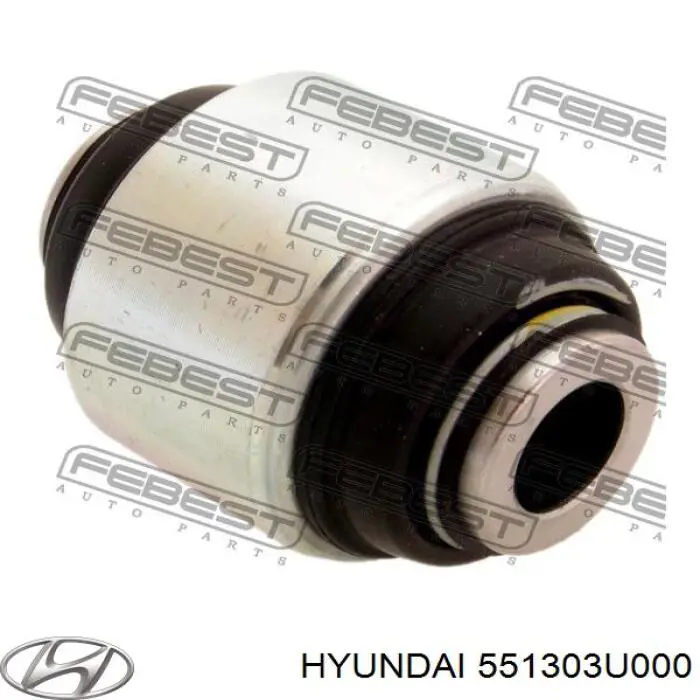Do koszyka 551303U000 Hyundai/Kia Silentblock czopu tylnego
