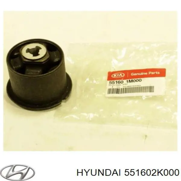 Do koszyka 551602K000 Hyundai/Kia Silentblock tylnej belki