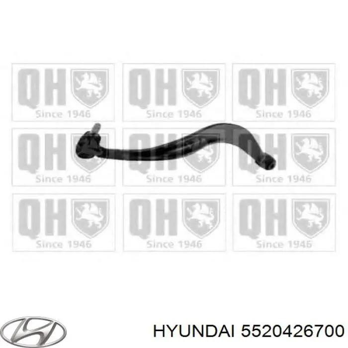 Do koszyka 5520426700 Hyundai/Kia Wahacz zawieszenia tylnego dolny lewy