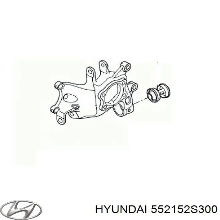 Silentblock czopu tylnego Hyundai/Kia 552152S300 cena, od 16,69 USD