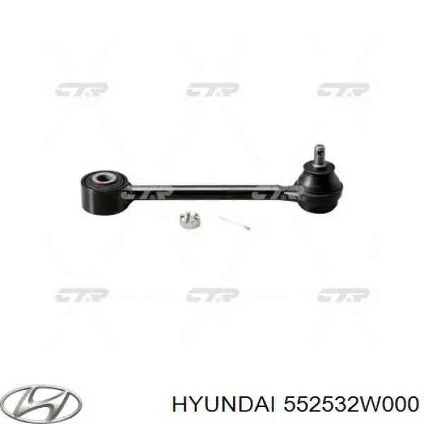 Do koszyka 552532W000 Hyundai/Kia Silentblock drążka poprzecznego (zawieszenia tylnego)