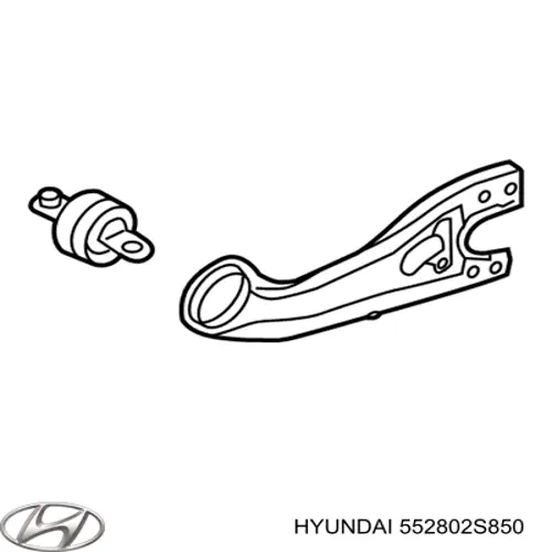 Wahacz (drążek) zawieszenia tylnego podłużny dolny prawy Hyundai/Kia 552802S850 cena, od 93,64 USD