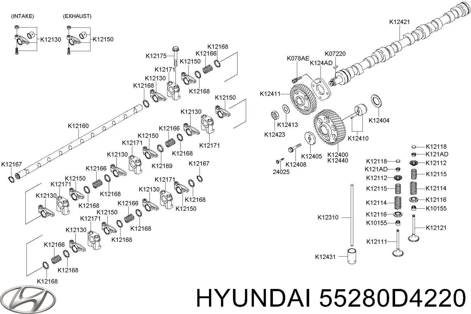 Do koszyka 55280D4220 Hyundai/Kia 