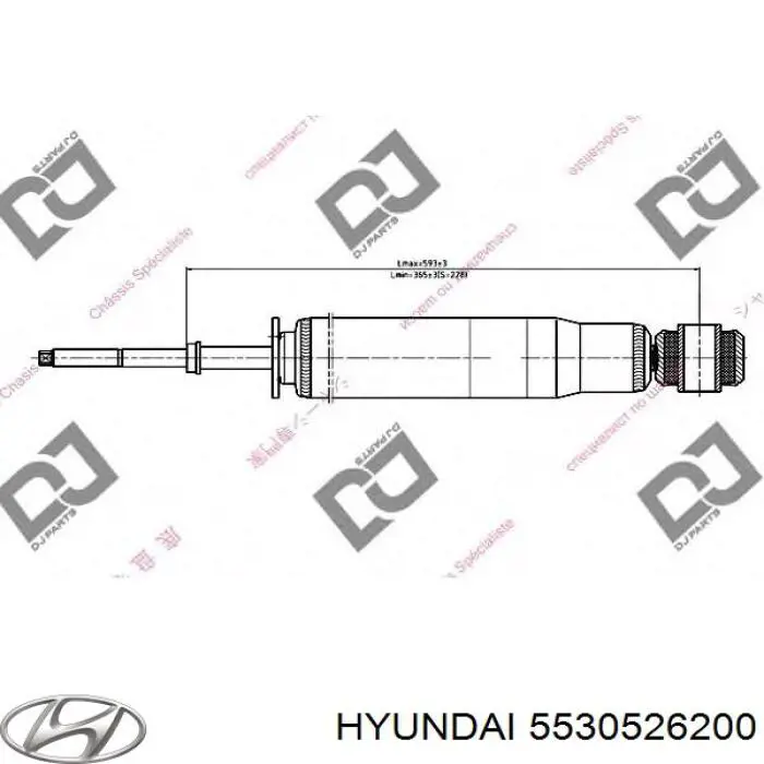 5530526200 Hyundai/Kia Amortyzator tylny